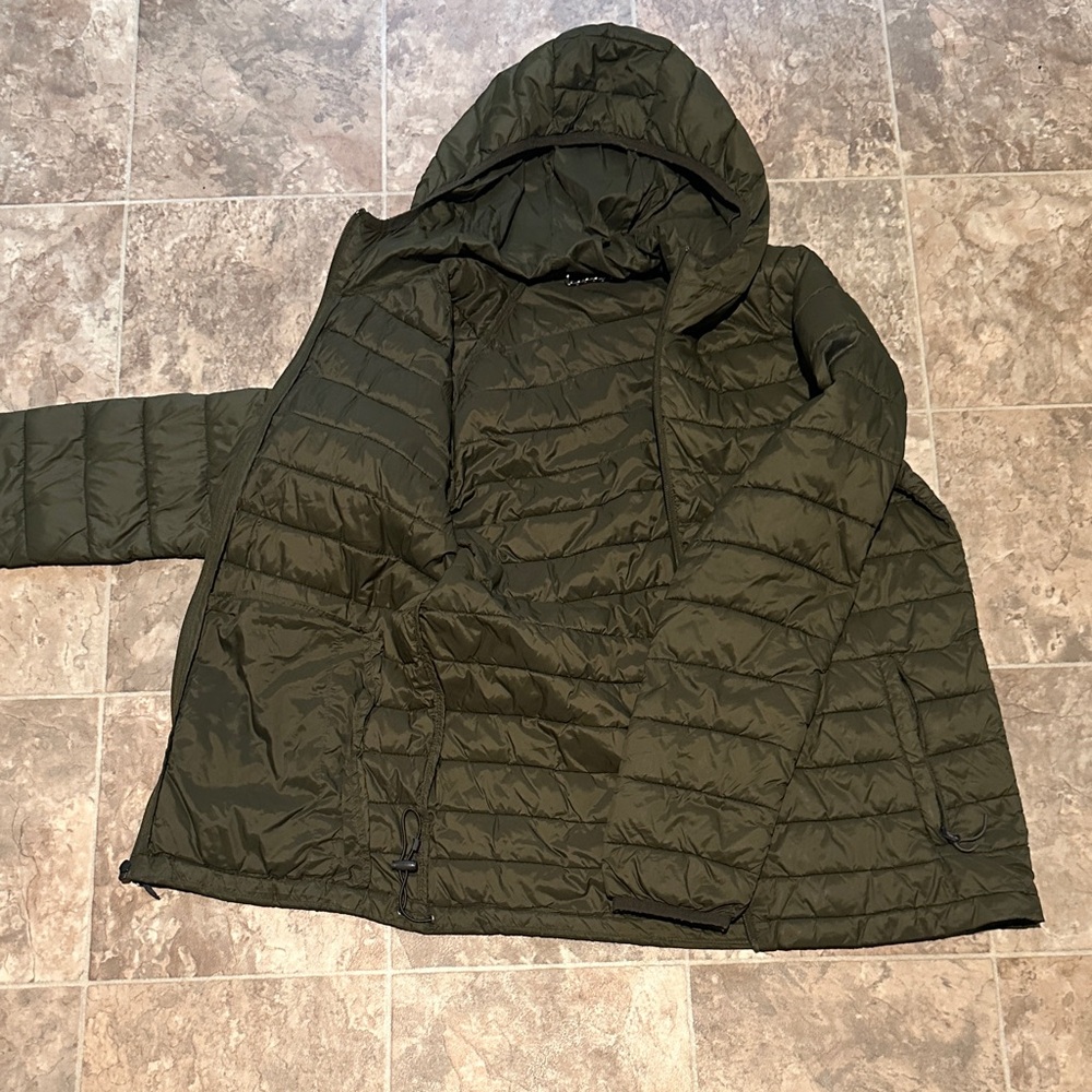 ZeroXposur Olive Quilted Jacket with Hood